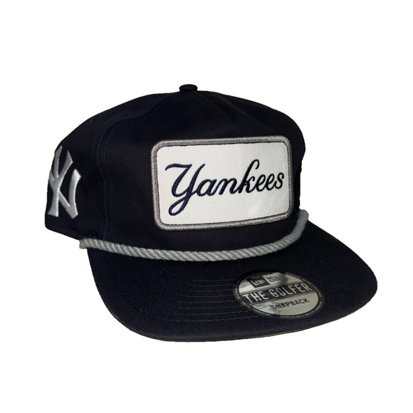 New York Yankees New Era The Golfer Navy Blue Rope Hitch Hat Cap MLB Snapback - Picture 6 of 8